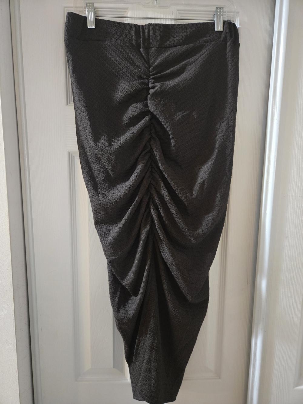 SHEIN Charcoal Ruched Pencil Skirt